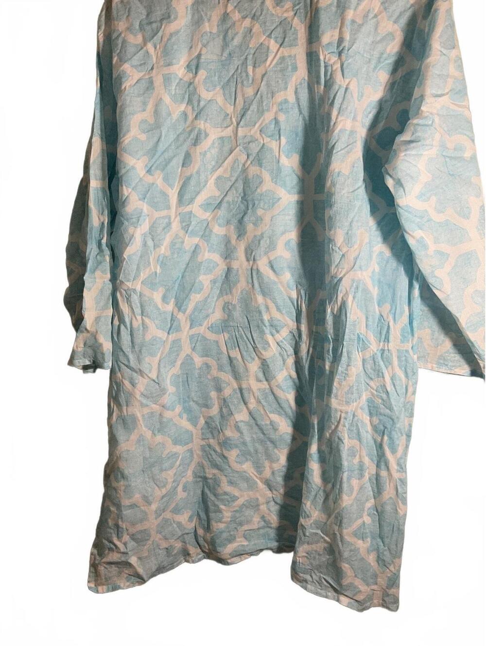 Roberta Roller Rabbit Blue and White Embroidered Tunic Dress - Picture 10 of 11